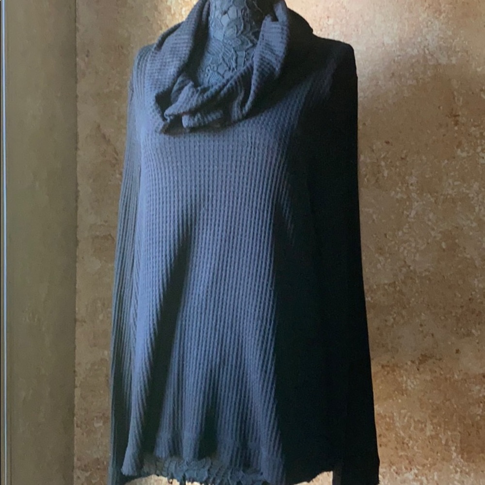 Anthropologie Meadow Rue long black tunic. XL